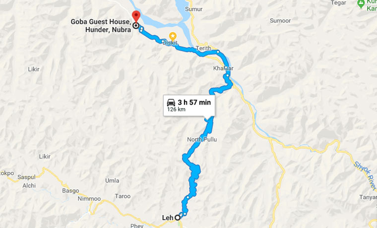 How to Reach Goba Guest House From Leh